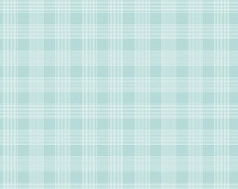 Press On  C15262-Aqua Pinstripe Plaid.    J. Wecker Frisch  Riley Blake Designs ***In Stock - Shipping Now****
