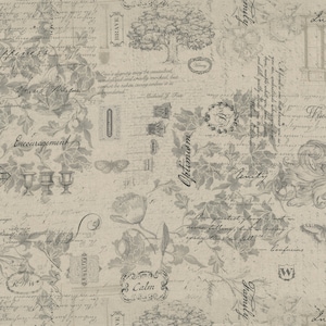 Etchings Perseverance Toile on Natural Linen Etchings Perseverance Toile on Natural Linen