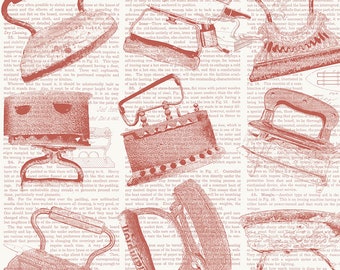 Press On  C15254-Red   J. Wecker Frisch  Riley Blake Designs ***In Stock - Shipping Now****