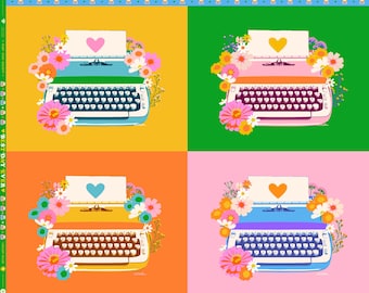 Typewriter Multi Panel from Best Day Ever Collection by Melody Miller for Ruby Star Society