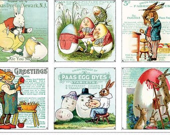 In Stock***EGG HUNT  Large  Patch  Panel by J. Wecker Frisch for Riley Blake  24" x 43"