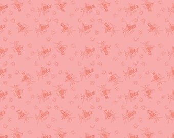 Press On  C15260-Pink  Press On Girl   J. Wecker Frisch  Riley Blake Designs ***In Stock - Shipping Now****
