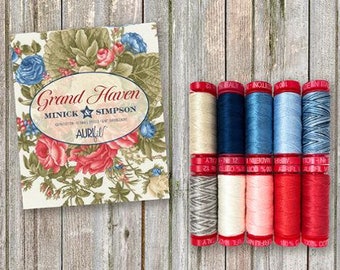 Grand Haven Aurifil Thread Set 12 Spools      12 wt.  by Minick and Simpson