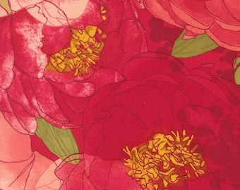 Darling Peony  by Robyn Pickens- 48790 15 Cabbage Roses Red