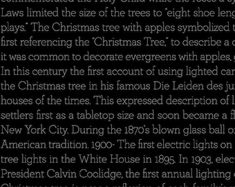 Classic Christmas  by J. Wecker Frisch 16291 Black Writing  for  Riley Blake Designs **Just In ****