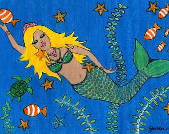 Mermaid & Friends ~ Giclee on somerset velvet limited edition print