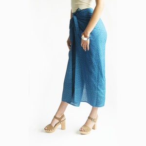Weites Bein Hose - Türkis Ikat Wrap Hose - Palazzo Hose - weiten Bein Baumwollhose