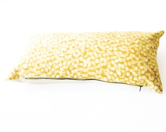 Gold Maize Dot Lumbar Toss Pillow
