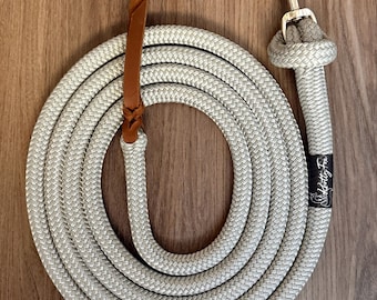 Custom Yacht Rope Lead Rope | Handmade Durable Lead for Barn, Trail & Travel