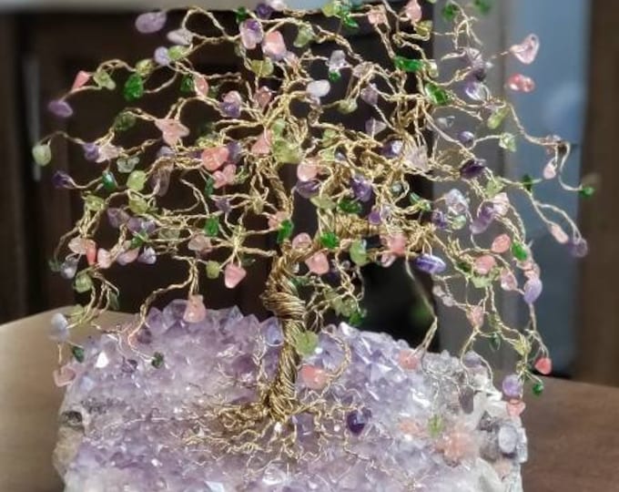 Miniature Wire Tree Art Statue, Customisable Minimal Wire Tree of Life ...