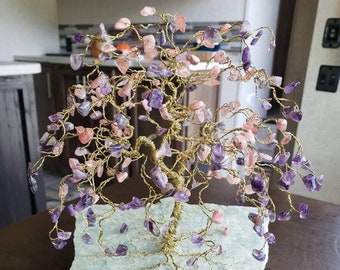 Custom Large Wire Tree Sculpture, Legacy Gift for Families Milestones Anniversaries