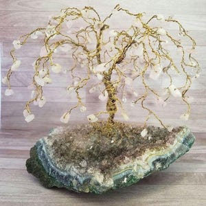 Custom Willow Gem Tree, Pick Your Gems & Wire, Birthstone Willow Tree, Customized Crystal Tree, Family Tree, Anniversary Willow Gift