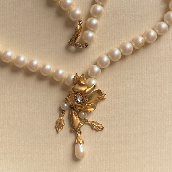 Magnificent RICHELIEU Faux Pearl, Clear Crystal &… - image 6