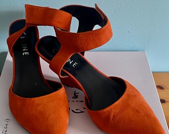 CELINE Vカットパンプス Bright Orange 36 1/2 il_340x270.3748683081_c7tx.jpg