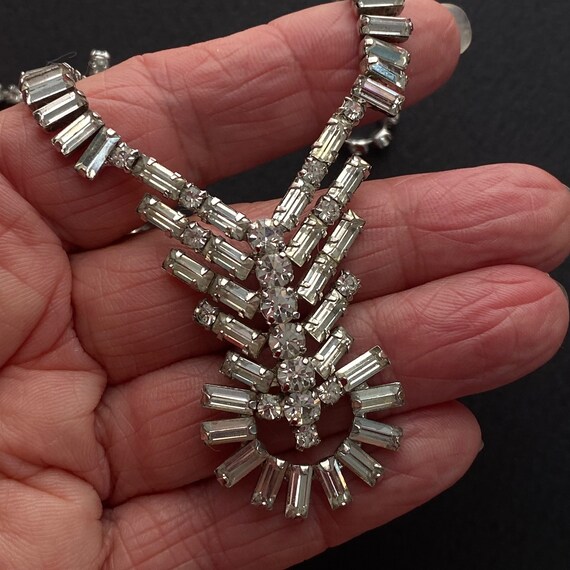JAY FLEX STERLING Art Deco Clear Austrian Crystal… - image 4