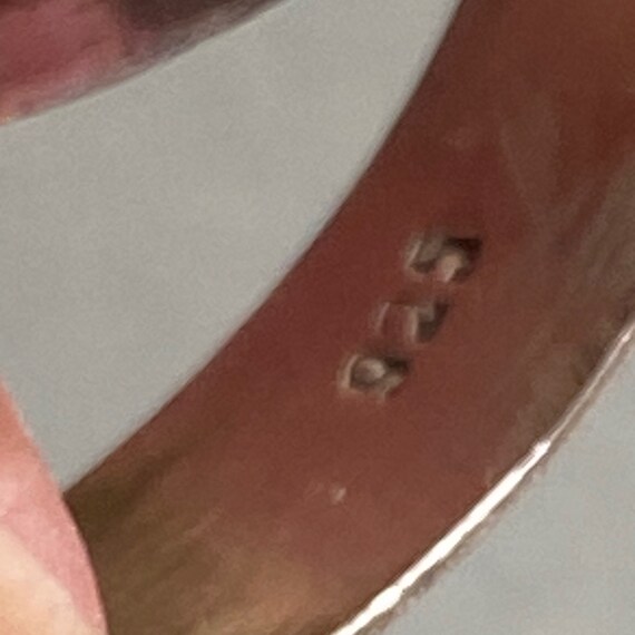 Oval Ruby Zoisite & Sterling Silver Ring - image 5