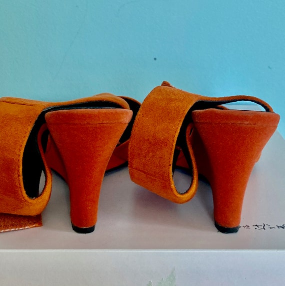 CELINE Paris Burnt Orange Suede Ankle Strap Shoes Size EU36/US -  Israel
