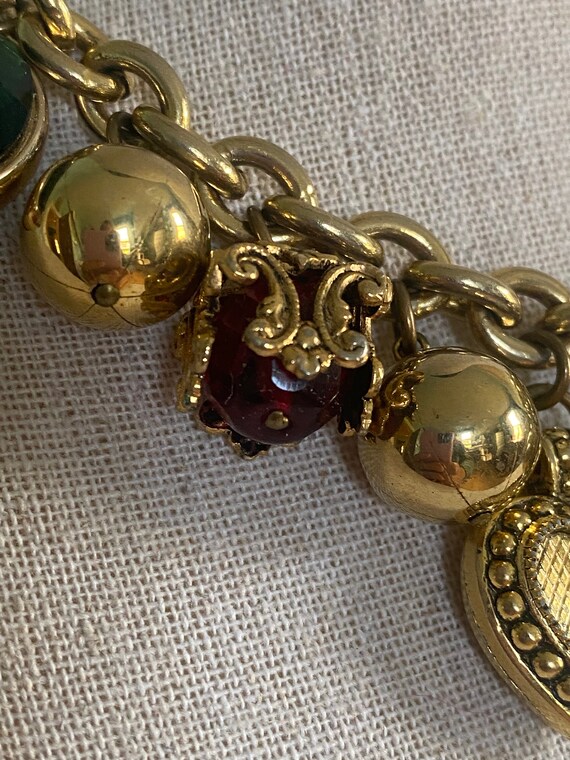Holiday-Worthy Gold Plated & Faceted Lucite Gem S… - image 5