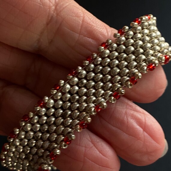 Dramatic & Sleek-looking Art Deco Ruby Red, Black… - image 5