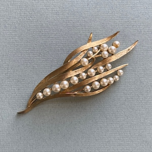 Broche Dolce Vita Feuille D’arbre Métal Doré – Occasion, Couleur Dominante Dorée