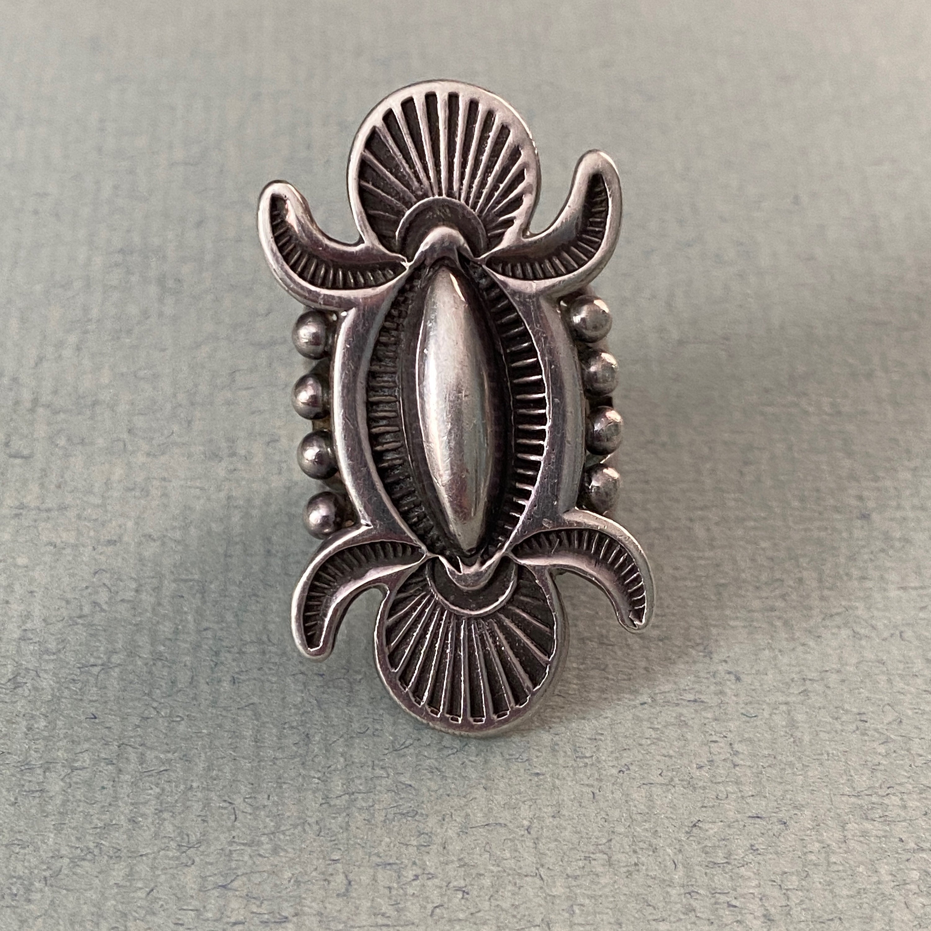 ESS (edison Sandy Smith) STERLING Navajo Ring - Etsy