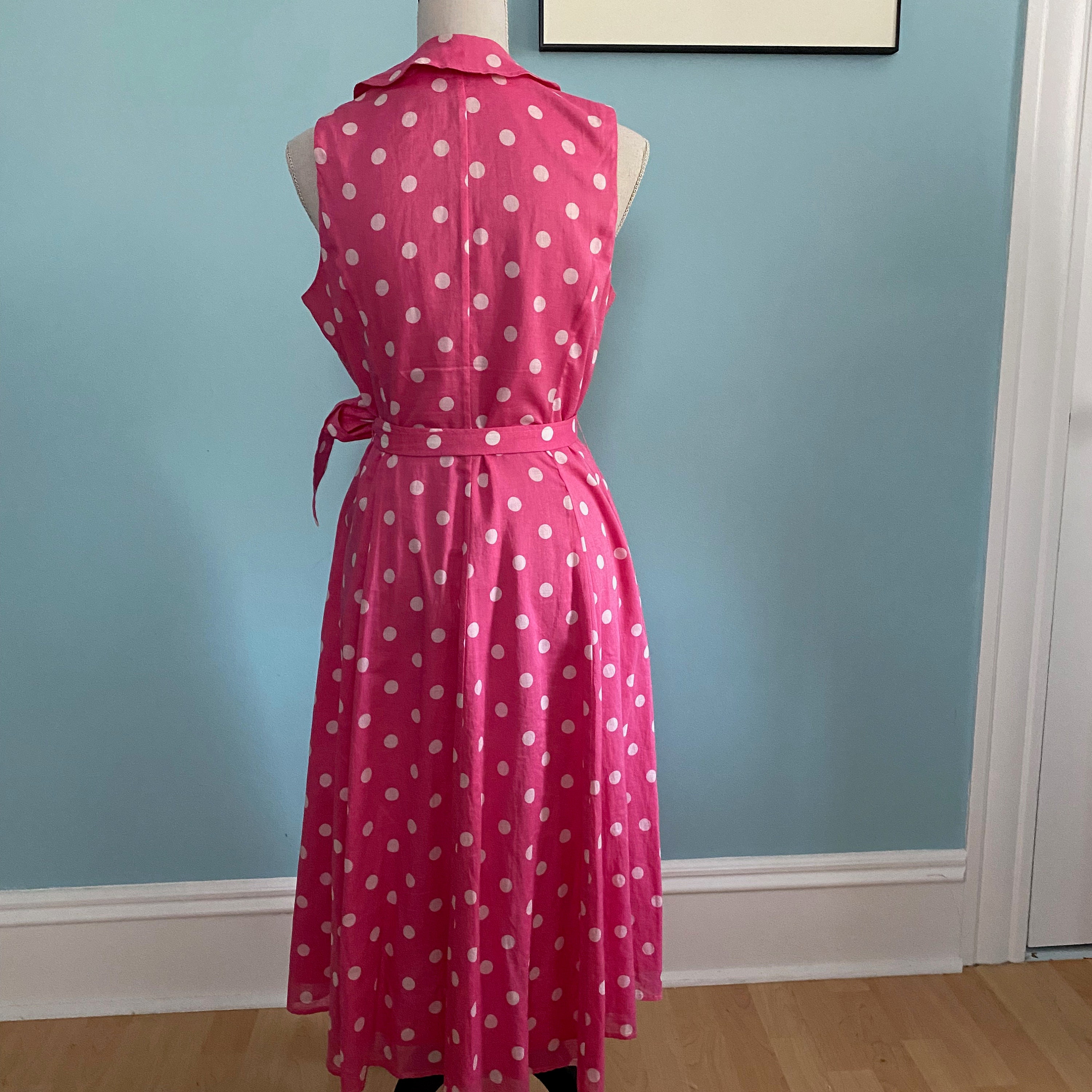 Best Barbie Dress Ever JONES NY SIGNATURE Pink White Polka Dot