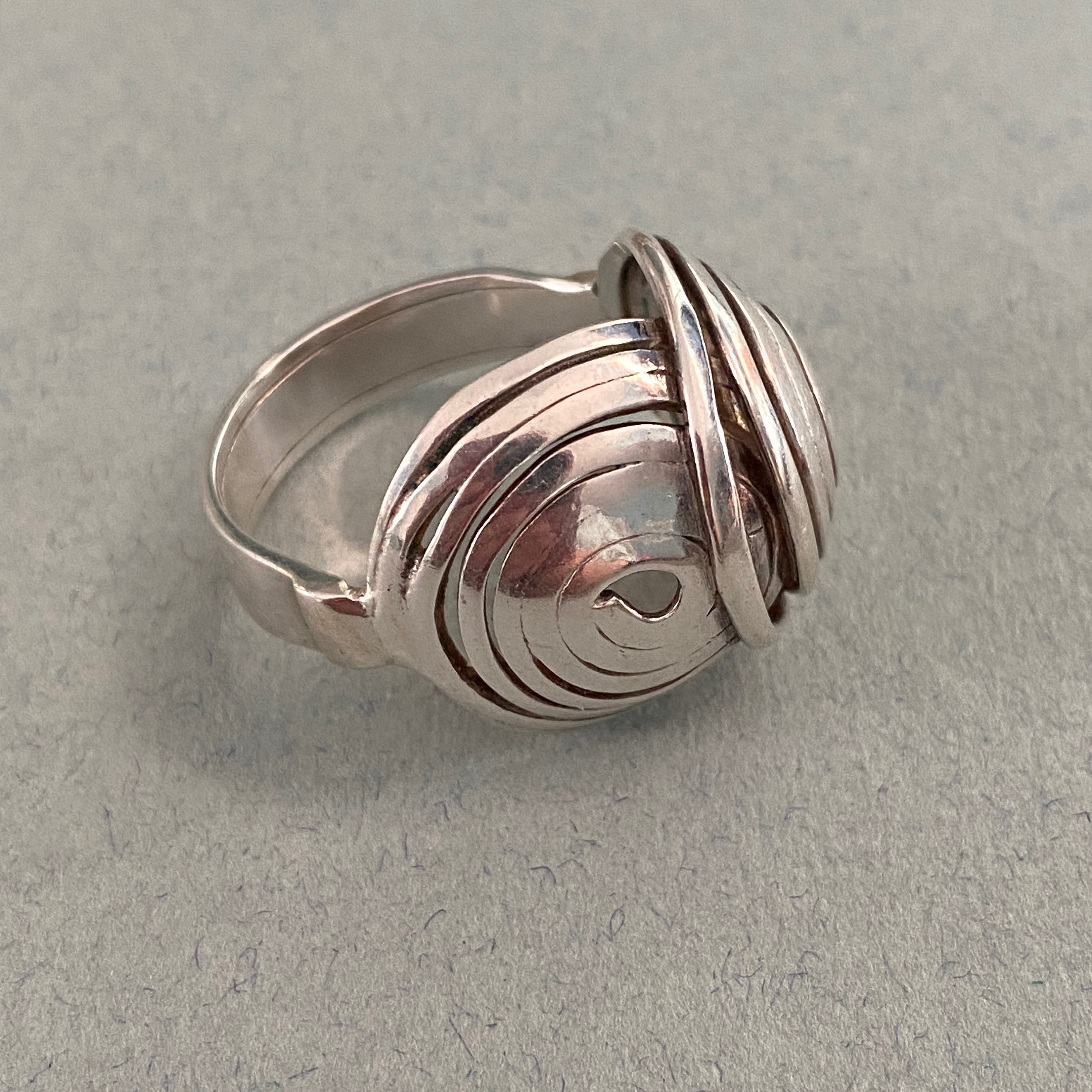 Bague Moderniste En Argent 925 - Bijou Vintage Arti, Occasion