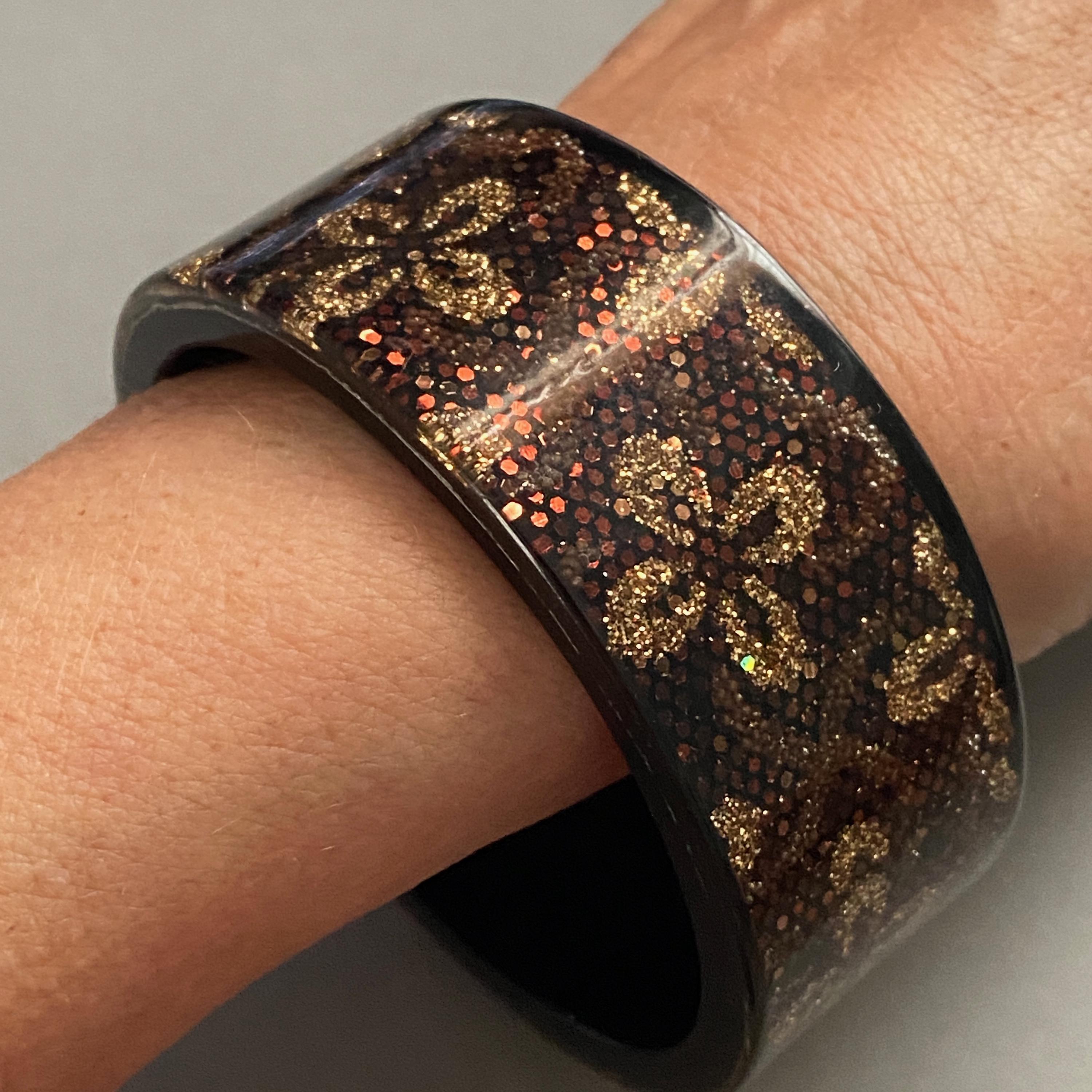 Chanel Resin Cuff Bangle Bracelet - Etsy display picture 1