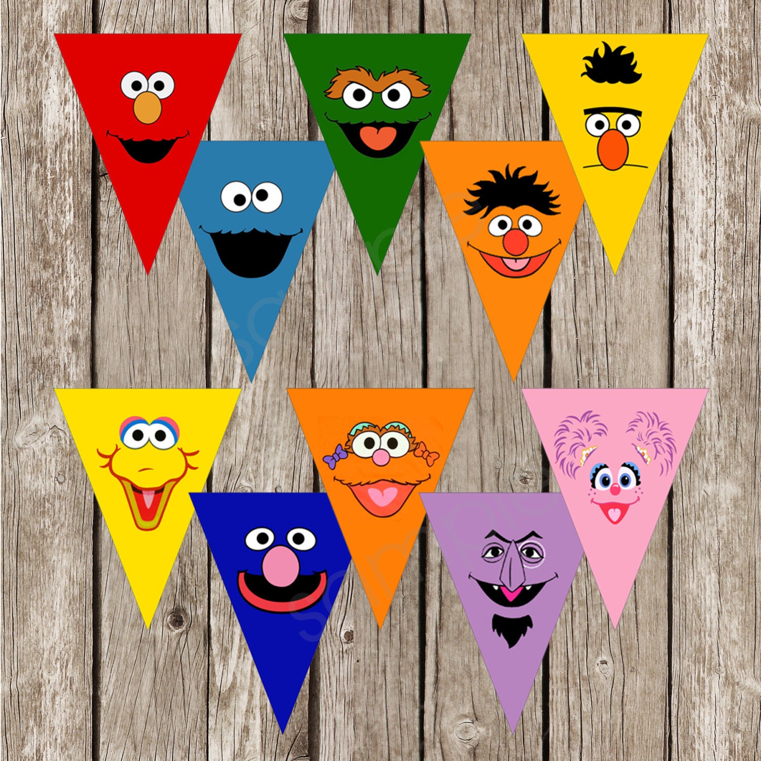 Sesame Street Banner Template