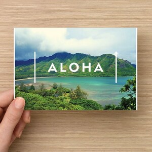 Hurkende Lion Lookout Oahu Hawaii Ansichtkaart Aloha - Aanpasbare tekst