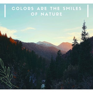 As cores são os sorrisos da natureza PNG Clipart download digital para impressão