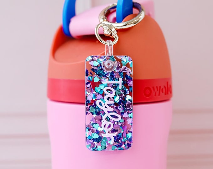 Owala accessories, Owala Name plate, Personalized owala tag, Water bottle name tag, Owala keychain, Tumbler name tag, Acrylic name keychain