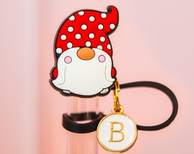 Christmas Straw Cover Holiday Straw Topper Reindeer Straw Gingerbread Tumbler Accessory Santa Straw Charm Party Supply Christmas Gift