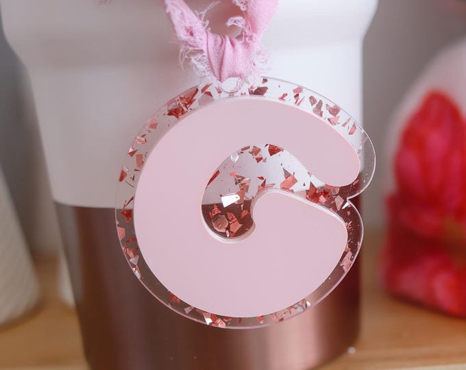 Tumbler Handle charm, tumbler charm, Stanley accessories, Tumbler accessories, owala tag, owala keychain, tumbler tag