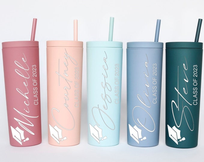 Graduation Gifts For Her - Personalized 2023 Graduation Tumbler - Gift For Seniors - Class Of 2023 - Graduate Gifts - 2023 Custom Grad Gift