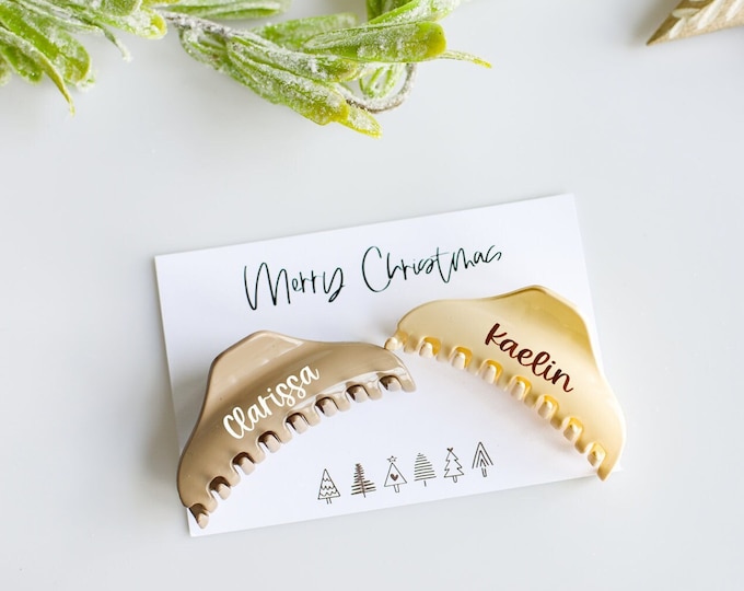 Personalized Hair Claw, Hair clip for thin hair, custom hair clip, hair claw, personalized hair claw clip