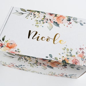 Custom gift box empty custom gift box floral gift box boho gift box