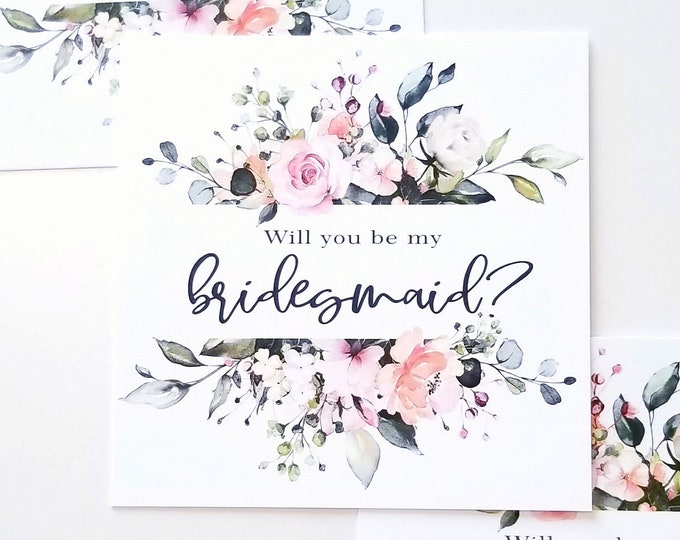 Will you be my bridesmaid card