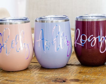 Fall colors Wine tumbler, home office cup home office gadgets home office accessories fall wedding gifts bridesmaid proposal bridesmaid gift