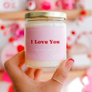 Boyfriend Gift  Day Gift Love You Candle Love You  Candle Anniversary Gift Gift for Girlfriend Gift for Wife Galentines