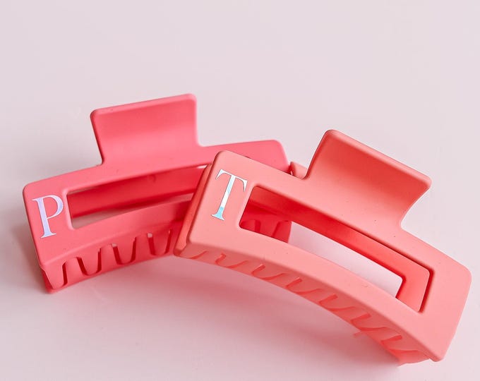 Personalized Hair Claw Clip, Customized Name Claw Clip, Custom Wedding Hair Accessory for Bridesmaids, Galentines gifts