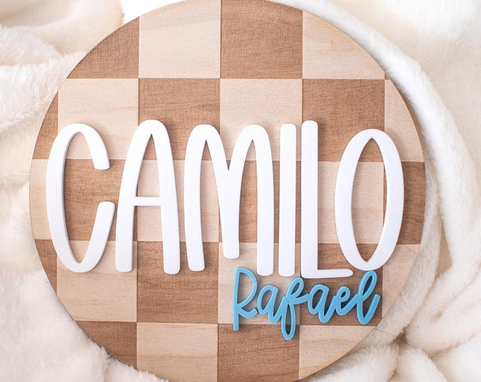 Custom Wood Nursery Name Sign, Hospital Baby Name Sign, Personalized Wooden Names, Custom Nursery Sign, Wooden Name Sign, Wood Name