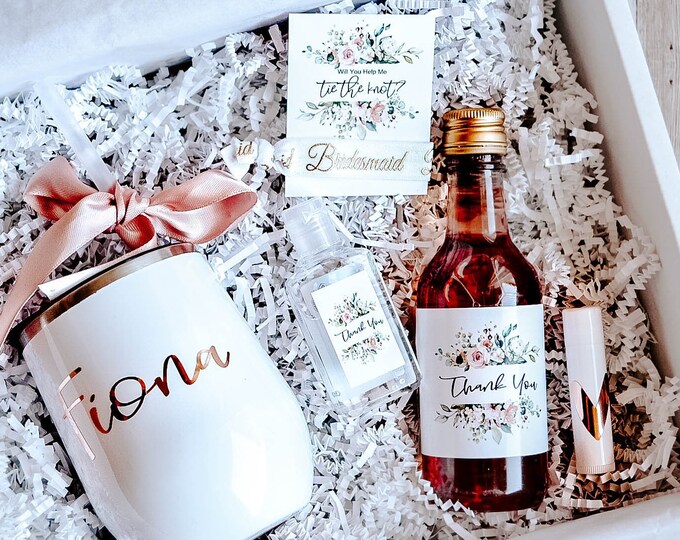 Personalized Bridesmaid Gift Box, Filled Thank You Bridesmaid Box, Bridesmaid Gift Set, Wedding Thank You Gifts, Filled Gift Set, Gift Box