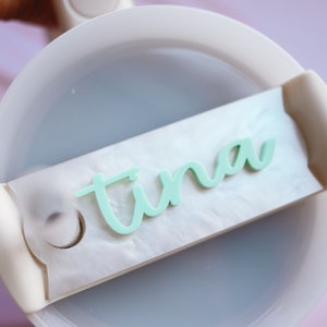 40oz/30oz Tumbler Personalized Name Tag | Personalized name tag for tumbler lid, Name Plate, tumbler accessories, gifts for mom