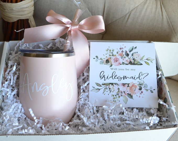 Bridesmaid Proposal Box Will You Be My Bridesmaid Box Will You Be My Bridesmaid Gift Box, Tie the knot box Bridesmaid Proposal Box