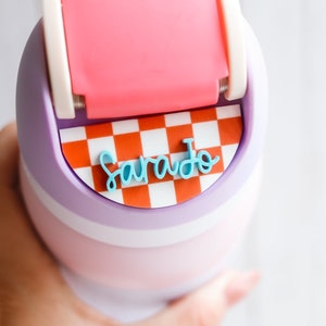 Personalized Owala Name Plate, Owala FreeSip Lid Topper, Custom Owala Tumbler Tag, Owala name plate,