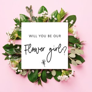 Will You Be My Flower Girl Etsy