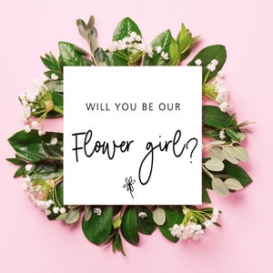 Flower Girl Proposal Card, Custom flower girl Proposal Idea, Personalized flower girl Card, Will you be my flower girl card