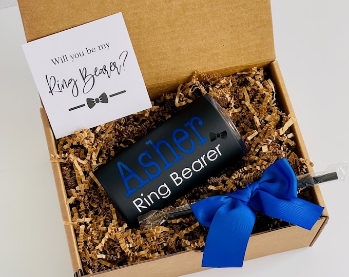 Ring Bearer Set, Ring Bearer proposal Box, Junior Groomsman Gift box, Ring Security set, Usher, Ring Boy custom box, Little boy wedding set