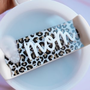 Leopard Name plate for Stanley Tumbler – MissCraftyCustoms